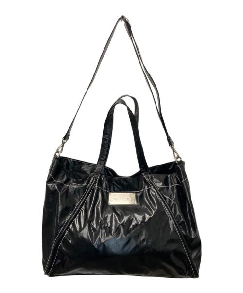 Matin Kim（マーティン・キム）Matin Kim (マーティン・キム) BIG COATING TOTE BAG ブラックの古着・服飾アイテム
