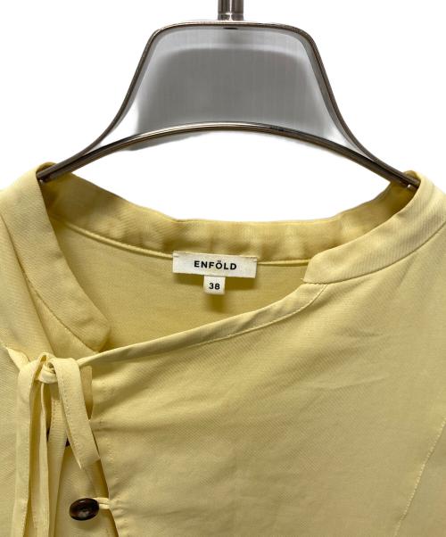 ENFOLD（エンフォルド）ENFOLD (エンフォルド) Sheer Twill ロングシャツ イエロー サイズ:Mの古着・服飾アイテム