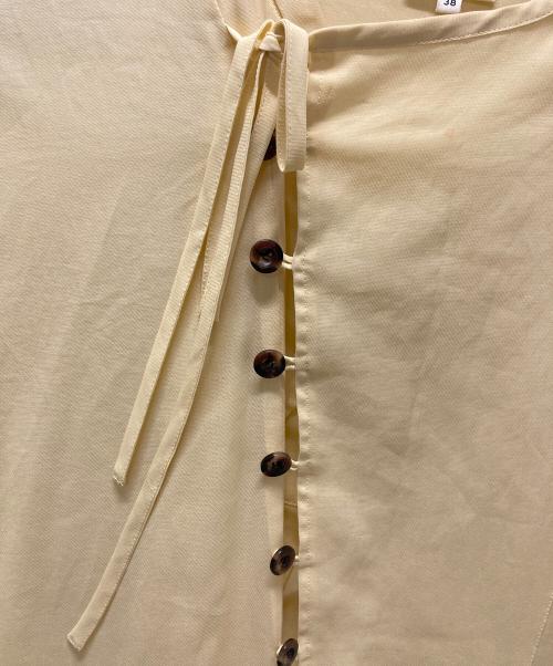 ENFOLD（エンフォルド）ENFOLD (エンフォルド) Sheer Twill ロングシャツ イエロー サイズ:Mの古着・服飾アイテム