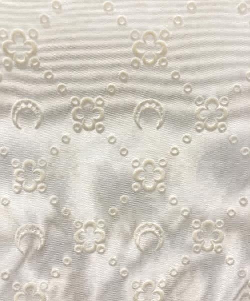 MARINE SERRE（マリーンセル）MARINE SERRE (マリーンセル) フロッキーシアーレースカットソー ベージュ サイズ:Sの古着・服飾アイテム