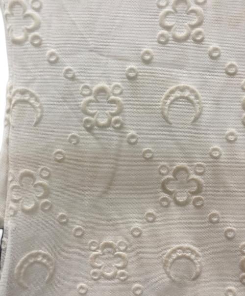 MARINE SERRE（マリーンセル）MARINE SERRE (マリーンセル) フロッキーシアーレースカットソー ベージュ サイズ:Sの古着・服飾アイテム