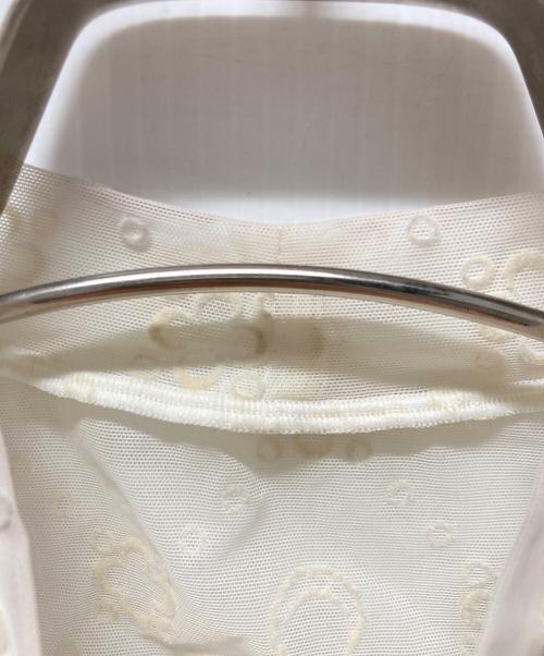 MARINE SERRE（マリーンセル）MARINE SERRE (マリーンセル) フロッキーシアーレースカットソー ベージュ サイズ:Sの古着・服飾アイテム