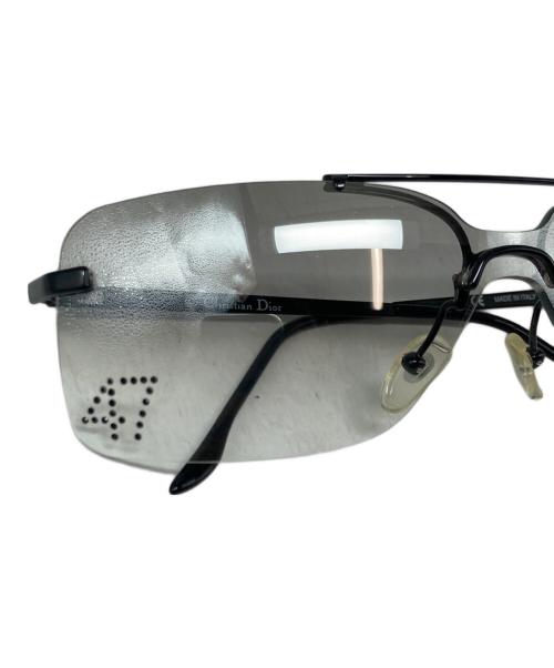 Christian Dior（クリスチャン ディオール）Christian Dior (クリスチャン ディオール) 47ラインストーンサングラス ブラックの古着・服飾アイテム