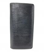 LOUIS VUITTONルイ ヴィトン）の古着「エピ ポルトフォイユ ブラザ 長財布」｜ブラック