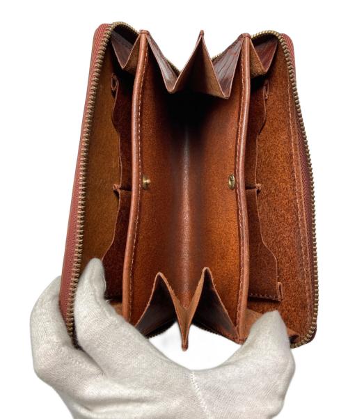 KIGO Wallet（キゴ ウォレット）KIGO Wallet (キゴ ウォレット) ブルハイドレザーラウンドファスナー財布 ブラウンの古着・服飾アイテム