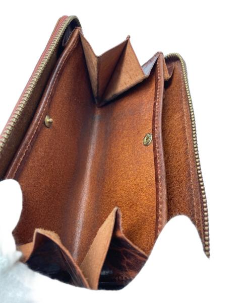 KIGO Wallet（キゴ ウォレット）KIGO Wallet (キゴ ウォレット) ブルハイドレザーラウンドファスナー財布 ブラウンの古着・服飾アイテム