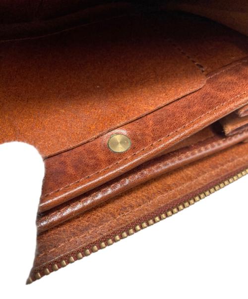 KIGO Wallet（キゴ ウォレット）KIGO Wallet (キゴ ウォレット) ブルハイドレザーラウンドファスナー財布 ブラウンの古着・服飾アイテム