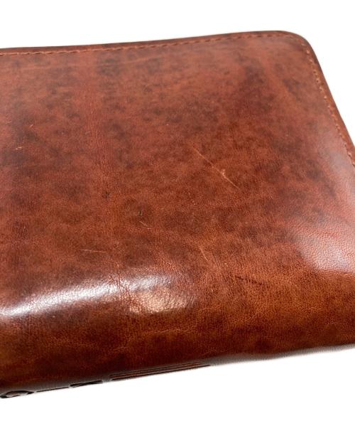 KIGO Wallet（キゴ ウォレット）KIGO Wallet (キゴ ウォレット) ブルハイドレザーラウンドファスナー財布 ブラウンの古着・服飾アイテム