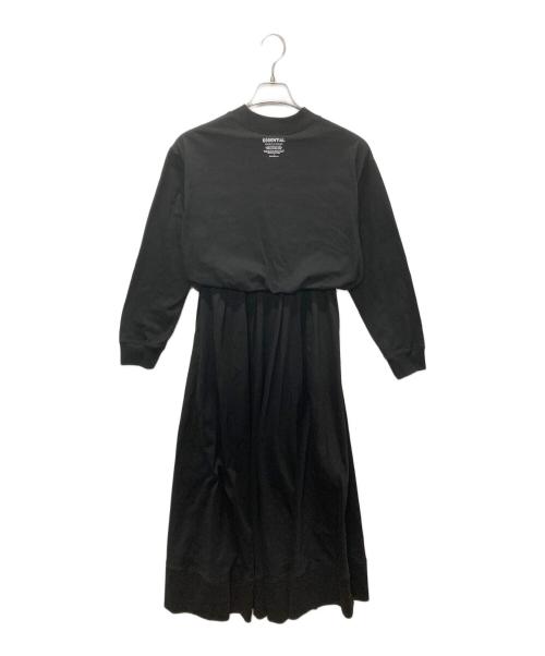 DOUBLE STANDARD CLOTHING（ダブルスタンダードクロージング）DOUBLE STANDARD CLOTHING (ダブルスタンダードクロージング) ESSENTIAL ウエストギャザーロングワンピース ブラック サイズ:36の古着・服飾アイテム