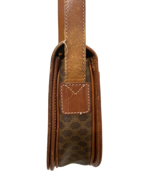 CELINE（セリーヌ）CELINE (セリーヌ) マカダム柄ショルダーバッグ ブラウンの古着・服飾アイテム