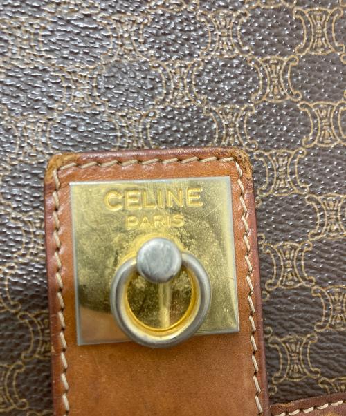 CELINE（セリーヌ）CELINE (セリーヌ) マカダム柄ショルダーバッグ ブラウンの古着・服飾アイテム