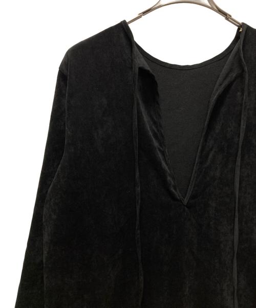 CITYSHOP（シティショップ）CITYSHOP (シティショップ) VELVETEEN KAFTAN DRESS ブラック サイズ:38の古着・服飾アイテム