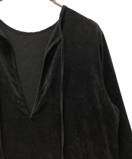 CITYSHOP（シティショップ）CITYSHOP (シティショップ) VELVETEEN KAFTAN DRESS ブラック サイズ:38の古着・服飾アイテム