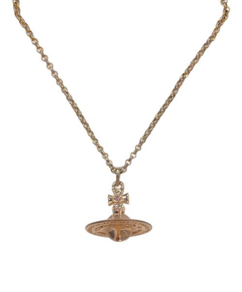 Vivienne Westwood（ヴィヴィアンウエストウッド）Vivienne Westwood (ヴィヴィアンウエストウッド) オーブネックレス ゴールドの古着・服飾アイテム