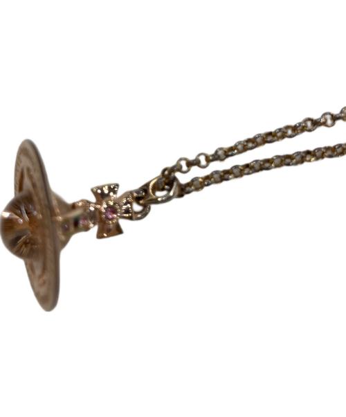 Vivienne Westwood（ヴィヴィアンウエストウッド）Vivienne Westwood (ヴィヴィアンウエストウッド) オーブネックレス ゴールドの古着・服飾アイテム