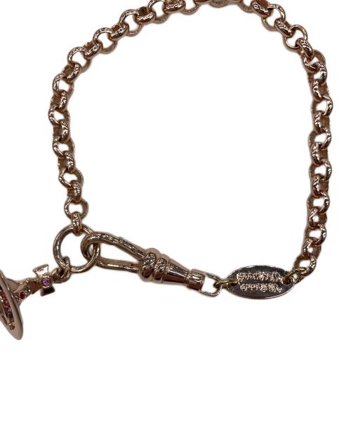 Vivienne Westwood（ヴィヴィアンウエストウッド）Vivienne Westwood (ヴィヴィアンウエストウッド) プチオーブブレスレット ピンクゴールドの古着・服飾アイテム