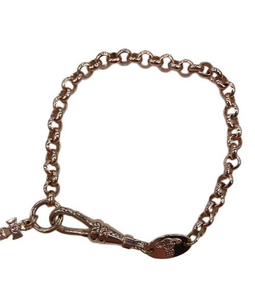 Vivienne Westwood（ヴィヴィアンウエストウッド）Vivienne Westwood (ヴィヴィアンウエストウッド) プチオーブブレスレット ピンクゴールドの古着・服飾アイテム
