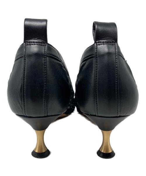 Le Talon GRISE（ル タロン グリーズ）Le Talon GRISE (ル タロン グリーズ) ナイロンメッシュストレッチパンプス ブラック サイズ:23.5cmの古着・服飾アイテム