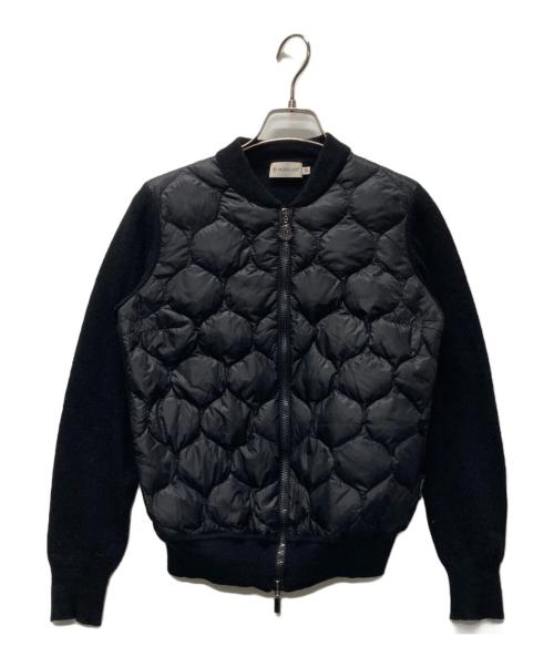 MONCLER（モンクレール）MONCLER (モンクレール) MAGLIONE TRICOT CARDIGAN/切替ダウンジャケット ブラック サイズ:XSの古着・服飾アイテム