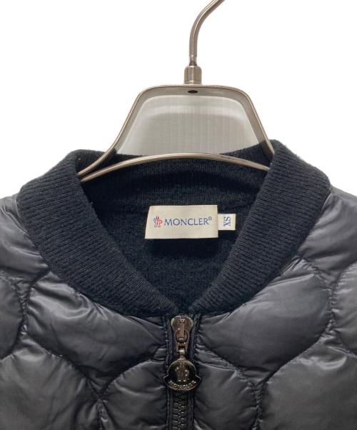 MONCLER（モンクレール）MONCLER (モンクレール) MAGLIONE TRICOT CARDIGAN/切替ダウンジャケット ブラック サイズ:XSの古着・服飾アイテム