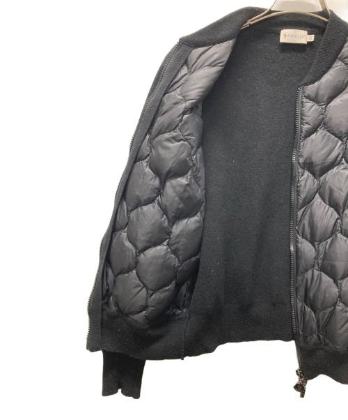 MONCLER（モンクレール）MONCLER (モンクレール) MAGLIONE TRICOT CARDIGAN/切替ダウンジャケット ブラック サイズ:XSの古着・服飾アイテム