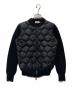 MONCLER（モンクレール）の古着「MAGLIONE TRICOT CARDIGAN/切替ダウンジャケット」｜ブラック