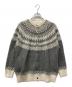 UNITED ARROWS TOKYO（ユナイテッドアローズトウキョウ）の古着「フォックス カシミヤ ジャカード ニットブルゾン」｜グレー×アイボリー