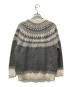 UNITED ARROWS TOKYO (ユナイテッドアローズトウキョウ) フォックス カシミヤ ジャカード ニットブルゾン グレー×アイボリー サイズ:表記無し：18000円