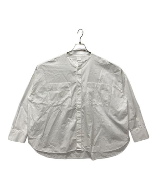 KAGURE（カグレ）KAGURE (カグレ) コットンダブルポケットワイドシャツ ホワイト サイズ:Fの古着・服飾アイテム