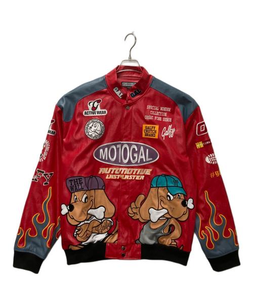GALFY（ガルフィー）GALFY (ガルフィー) 走り屋犬革 JKT レッド サイズ:大型犬の古着・服飾アイテム