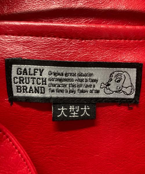 GALFY（ガルフィー）GALFY (ガルフィー) 走り屋犬革 JKT レッド サイズ:大型犬の古着・服飾アイテム
