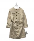 HER LIP TOハーリップトゥ）の古着「Mix Loop Tweed Dress」｜ベージュ
