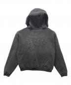 HUFハフ）の古着「ARCH WIDE FULL ZIP HOODIE」｜ブラック