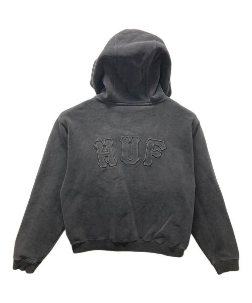 HUF（ハフ）HUF (ハフ) ARCH WIDE FULL ZIP HOODIE ブラック サイズ:Sの古着・服飾アイテム