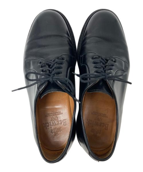 berwick（バーウィック）berwick (バーウィック) 4406ROVIBK/プレーントゥシューズ ブラック サイズ:5 1/2の古着・服飾アイテム