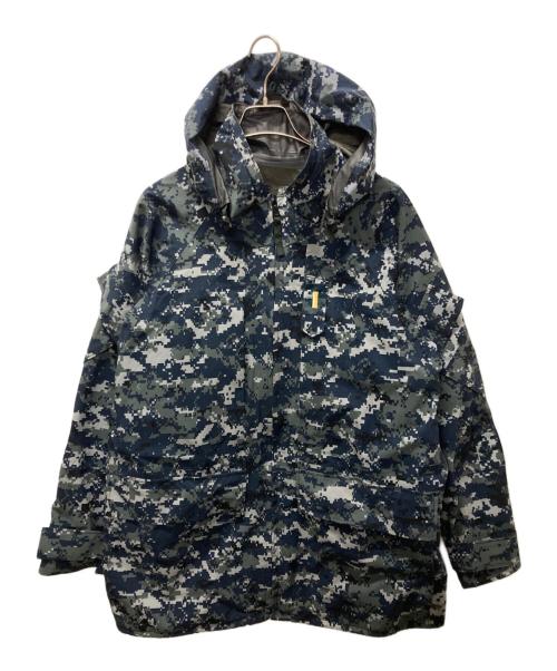 U'S NAVY（ユーエスネイビー）U'S NAVY (ユーエスネイビー) デジタルカモフラミリタリージャケット ブルー サイズ:Lの古着・服飾アイテム