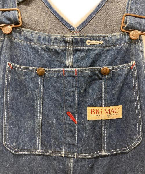 big mac（ビッグマック）big mac (ビッグマック) デニムオーバーオール インディゴ サイズ:38の古着・服飾アイテム