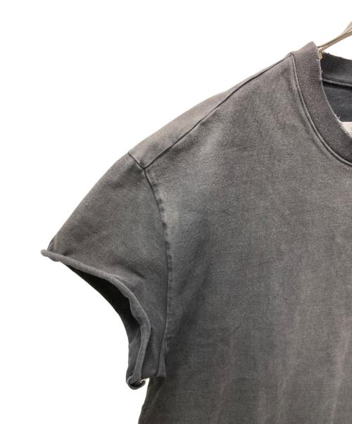Maison Margiela（メゾンマルジェラ）Maison Margiela (メゾンマルジェラ) Destroyed Sleeve Less T-Shirt グレー サイズ:48の古着・服飾アイテム