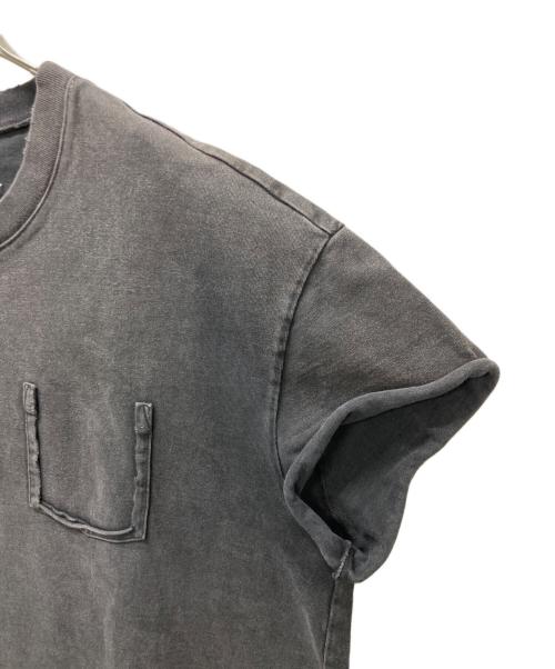 Maison Margiela（メゾンマルジェラ）Maison Margiela (メゾンマルジェラ) Destroyed Sleeve Less T-Shirt グレー サイズ:48の古着・服飾アイテム