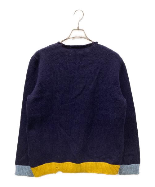 MARNI（マルニ）MARNI (マルニ) ダメージ加工クルーネックニット ネイビー サイズ:48の古着・服飾アイテム