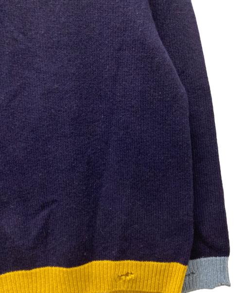 MARNI（マルニ）MARNI (マルニ) ダメージ加工クルーネックニット ネイビー サイズ:48の古着・服飾アイテム