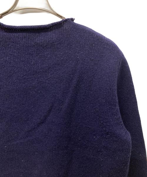 MARNI（マルニ）MARNI (マルニ) ダメージ加工クルーネックニット ネイビー サイズ:48の古着・服飾アイテム