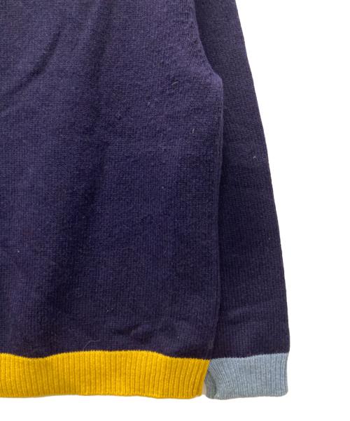 MARNI（マルニ）MARNI (マルニ) ダメージ加工クルーネックニット ネイビー サイズ:48の古着・服飾アイテム
