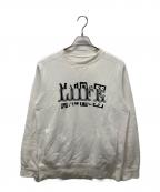 sacai×hank willis thomasサカイ×ハンク・ウィリス・トーマス）の古着「Archive Mix Pullover/再構築プリントスウェット」｜ホワイト