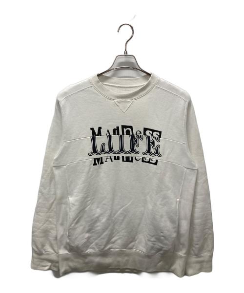 sacai（サカイ）sacai (サカイ) hank willis thomas (ハンク・ウィリス・トーマス) Archive Mix Pullover/再構築プリントスウェット ホワイト サイズ:3の古着・服飾アイテム