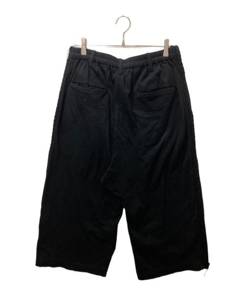 Yohji Yamamoto pour homme（ヨウジヤマモト プールオム）Yohji Yamamoto pour homme (ヨウジヤマモト プールオム) サイドデザインイージーワイドパンツ ブラック サイズ:3の古着・服飾アイテム