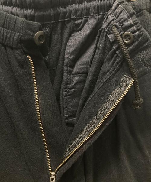 Yohji Yamamoto pour homme（ヨウジヤマモト プールオム）Yohji Yamamoto pour homme (ヨウジヤマモト プールオム) サイドデザインイージーワイドパンツ ブラック サイズ:3の古着・服飾アイテム