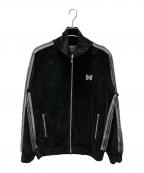 Needlesニードルズ）の古着「TRACK JACKET - C/PE VELOUR/ベロアトラックジャケット」｜ブラック