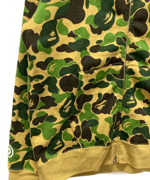 A BATHING APE（アベイシングエイプ）A BATHING APE (アベイシングエイプ) Abc Camo Crystal Stone Shark Full Zip カーキ サイズ:XLの古着・服飾アイテム