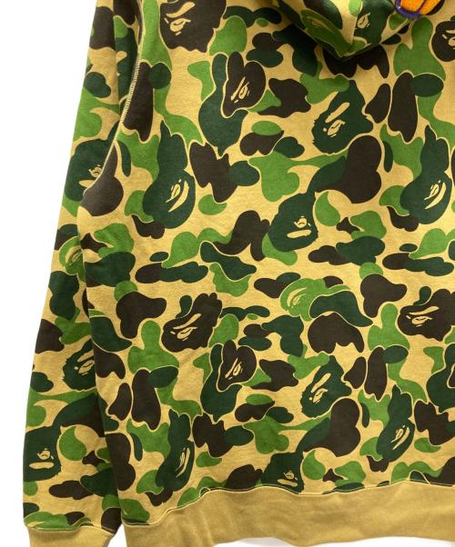 A BATHING APE（アベイシングエイプ）A BATHING APE (アベイシングエイプ) Abc Camo Crystal Stone Shark Full Zip カーキ サイズ:XLの古着・服飾アイテム